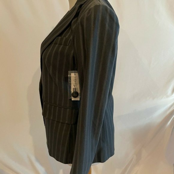 Theory Womens Benjamin Blazer Jacket NWT Size 2 Charcoal $385 - Picture 2 of 8